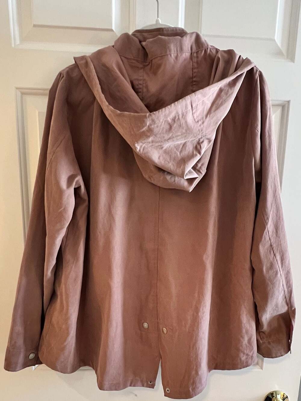AKIRA CHICAGO Black Label Mauve Hooded Utility Jacket Size L - Picture 4 of 6